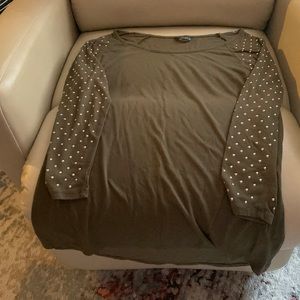 *3 for $25* WallFlower green women size L Shirt